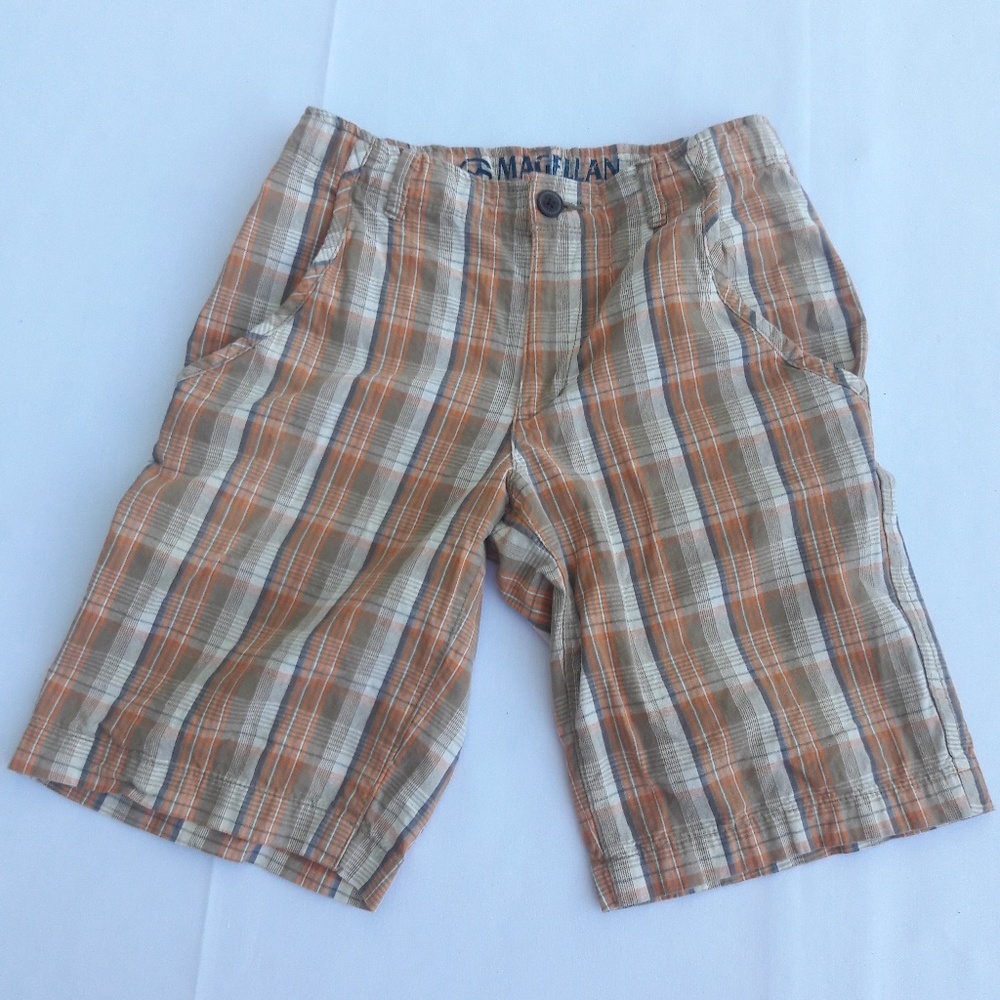 🍭Boys Magellan Plaid Shorts Size 12